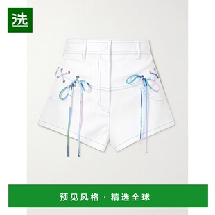 1h可退 香港直邮Emilio Pucci 璞琪 女士 印花真丝边弹力棉质华达