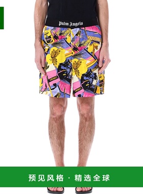1h可退 欧洲直邮PALM ANGELS 男士短裤PMCB044S23FAB0028484
