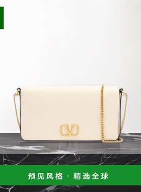 【99新未使用】香港直邮Valentino VLogo标识翻盖单肩包 WP0Y63SN