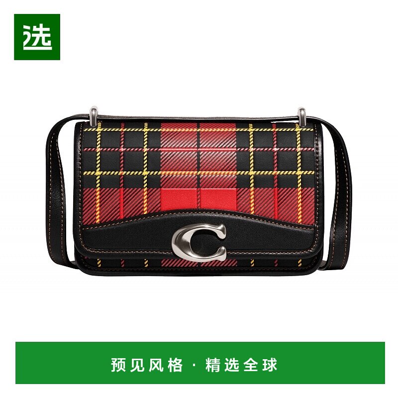 欧洲直邮Coach蔻驰 女包包 Bandit 格纹斜挎包