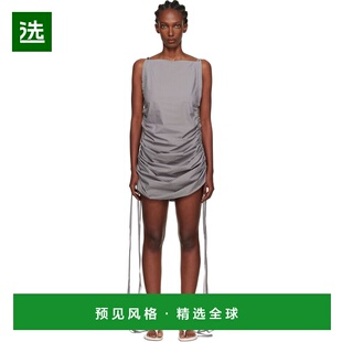 1h可退 香港直邮Baserange 女士 灰色 Pictorial Strap 连衣裙 DR