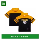 美国直邮 Mitchell Ness 1h可退 男士 黑色匹兹堡钢人队复古风