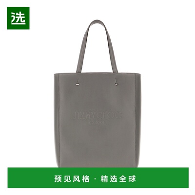 1h可退 香港直邮Jimmy Choo 周仰杰 男士 Lenny 深灰色皮革中号手