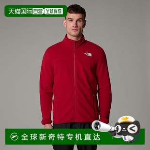 Glacier 全拉鏈羊毛夾克TheNorthFace 100 歐洲直郵北面男式