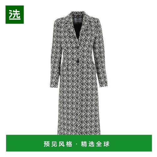 香港直邮Marine Serre 长袖大衣 C007FW22WWOTWO00200外套女装