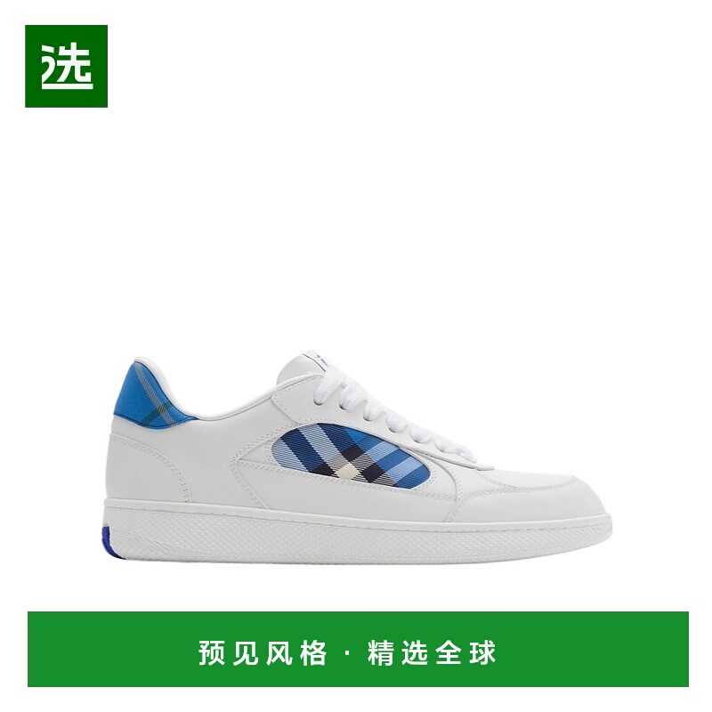 香港直邮Burberry 皮革和格纹Terrace运动鞋 81103371