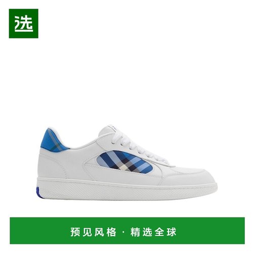 香港直邮Burberry 皮革和格纹Terrace运动鞋 81103371