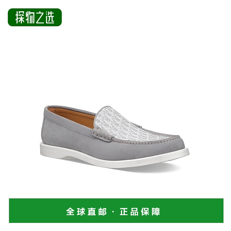 1h可退 欧洲直邮Dior 迪奥 男士灰色绒面革乐福鞋新款一脚蹬