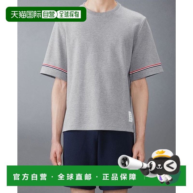 香港直邮Thom Browne 条纹T恤 MJS282AJ0199短袖正品时尚高级感