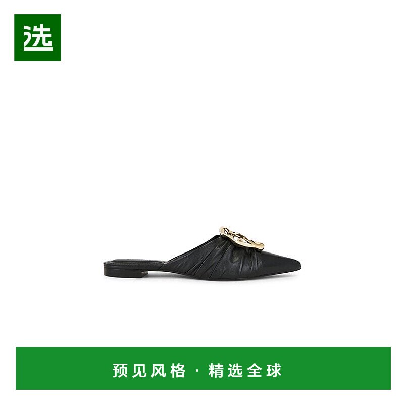 1h可退 香港直邮Simkhai 女士 Belle 皮质尖头凉拖 425S024BLEA