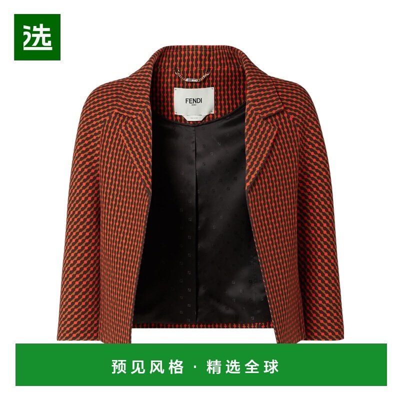 香港直邮FENDI 女士外套 FJ7642AYN3F1TRL SS2026 花色 圆点西装,女装/女士精品,短外套,淘宝优惠券,粉丝福利购,淘宝优惠卷