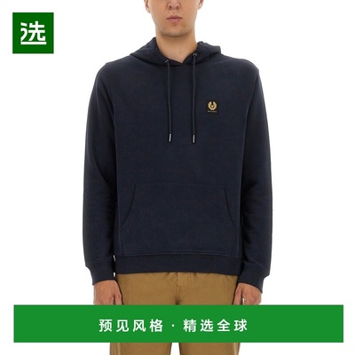 1h可退 香港直邮Belstaff 贝达弗 男士 连帽衫 103000 blue蓝色