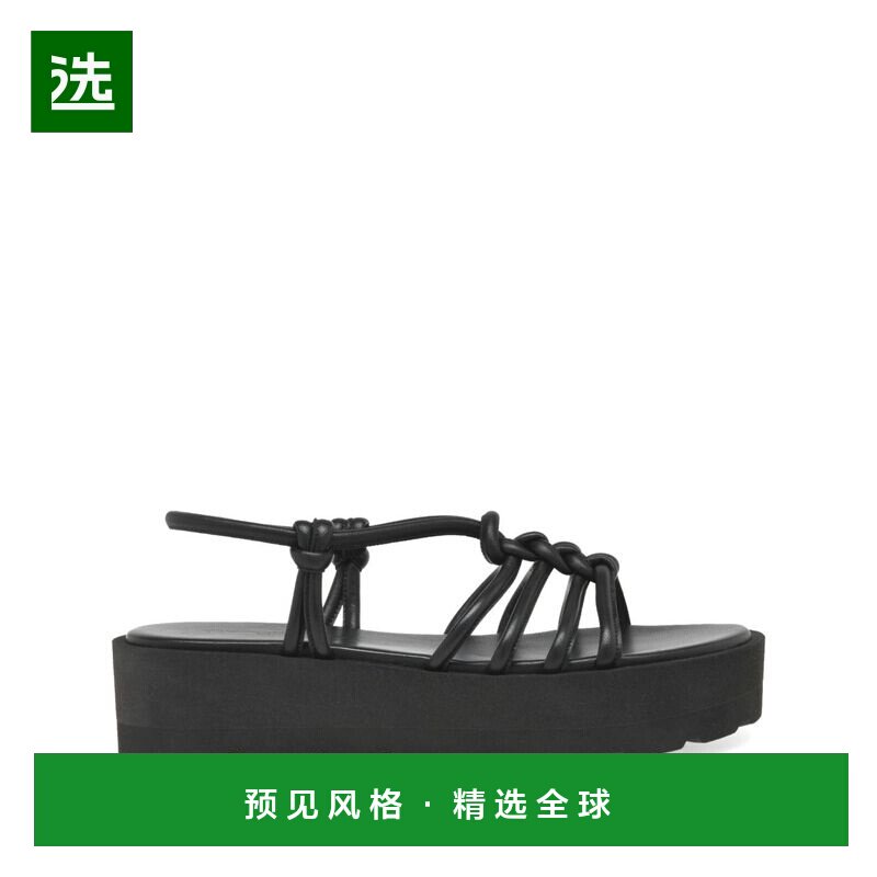 1h可退 香港直邮Gianvito Rossi 吉安维托·罗西 女士 黑色凉鞋 G