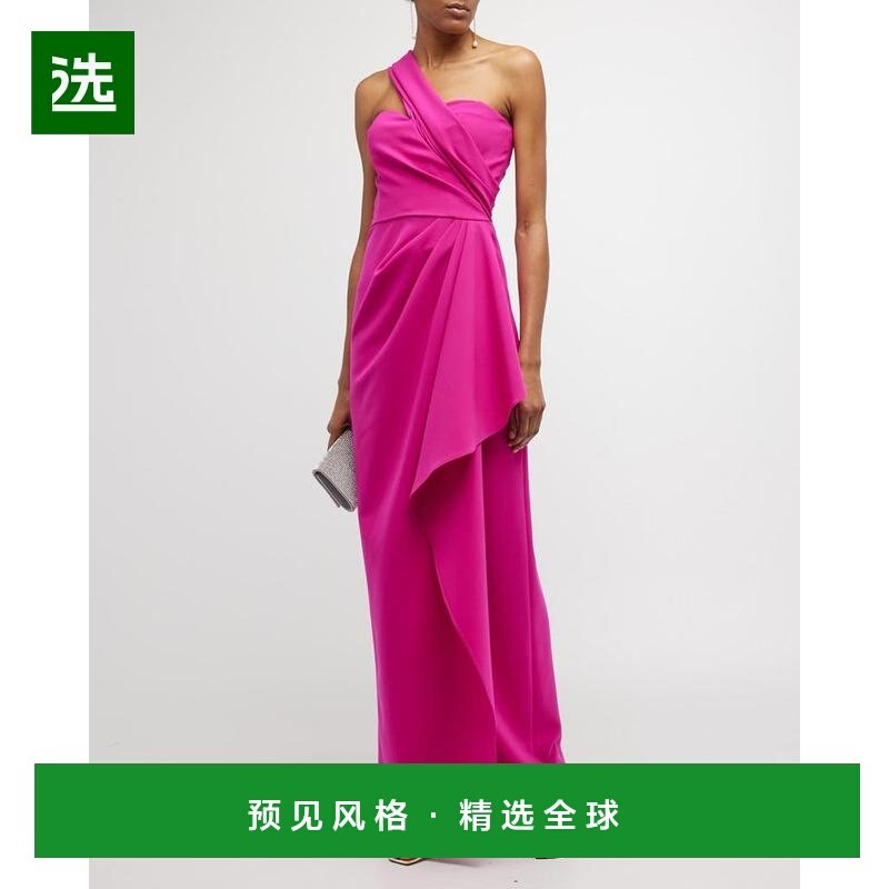 1h可退 【美国直邮】Rickie Freeman 为 Teri Jon 设计的单肩垂褶,女装/女士精品,连衣裙,淘宝优惠券,粉丝福利购,淘宝优惠卷