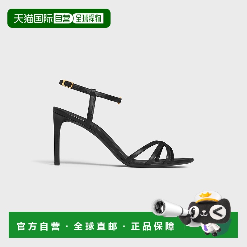 欧洲直邮CELINE24上新女士CELINE Soir 小羊皮凉鞋