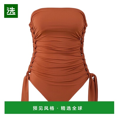 1h可退 香港直邮Zimmermann Daylight Braided Gathered 1PC 泳衣