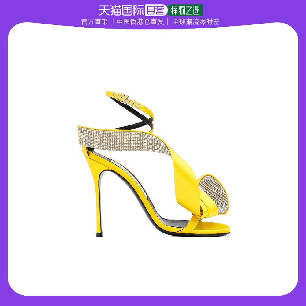 香港直邮sergio rossi 徽标高跟凉鞋 b03370mfi912110mimosa