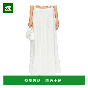 1h可退 香港直邮Peixoto 女士 Riley 长款半身裙 45037 white白色
