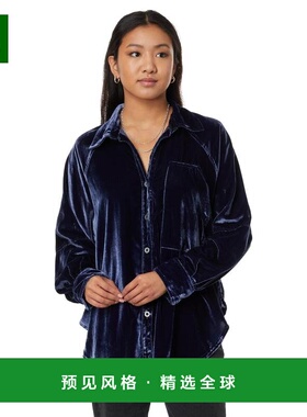 1h可退 【美国直邮】Free People Night Skies Velvet 女士衬衫