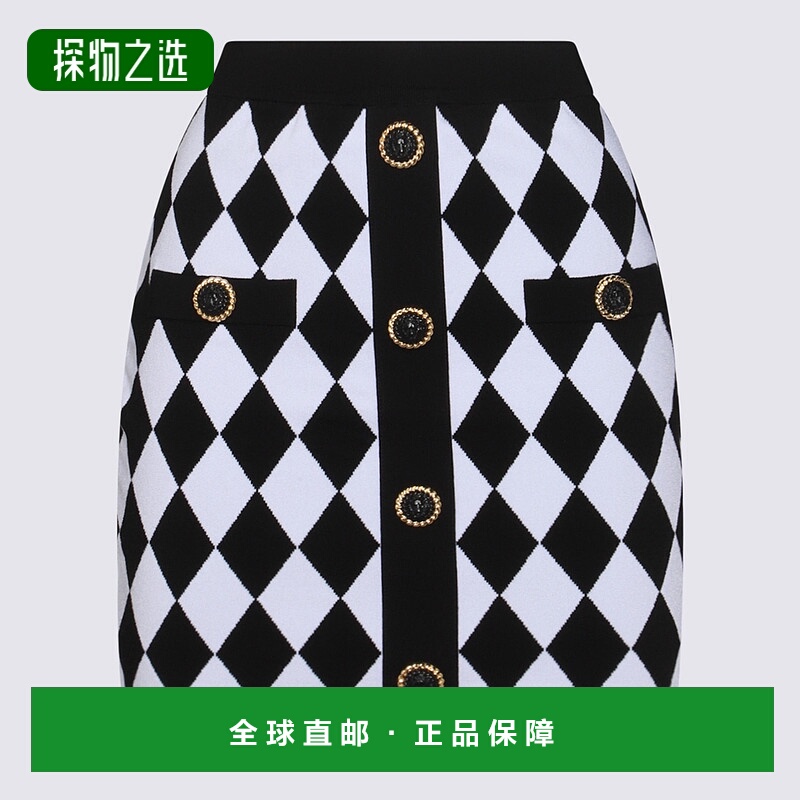 1h可退 欧洲直邮BALMAIN 女士半身裙 DF1LB292KG66EAB