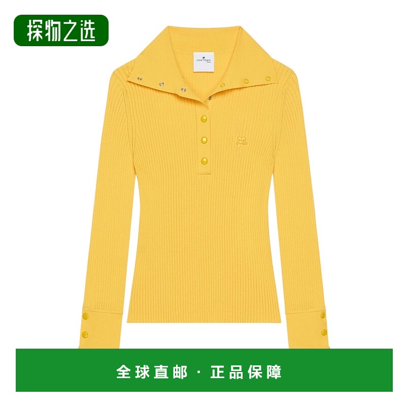 香港直邮Courreges 长袖Polo衫 325MPO051FI0001