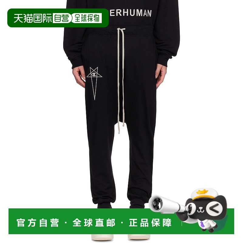 1h可退 香港直邮Rick Owens Lilies 瑞克·欧文斯 男士 黑色 Cham