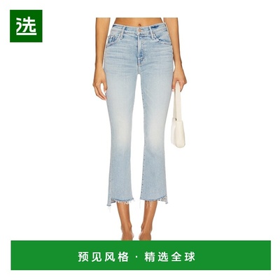 1h可退 香港直邮mother 女士 Insider Step 短款磨损长裤 1157100