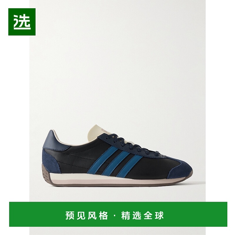 香港直邮Adidas Originals 男士 Country 山羊皮边皮质运动鞋 ID2
