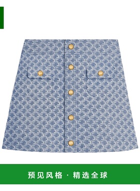 香港直邮Celine 纽扣半身裙 RJ01U0G10.a字裙