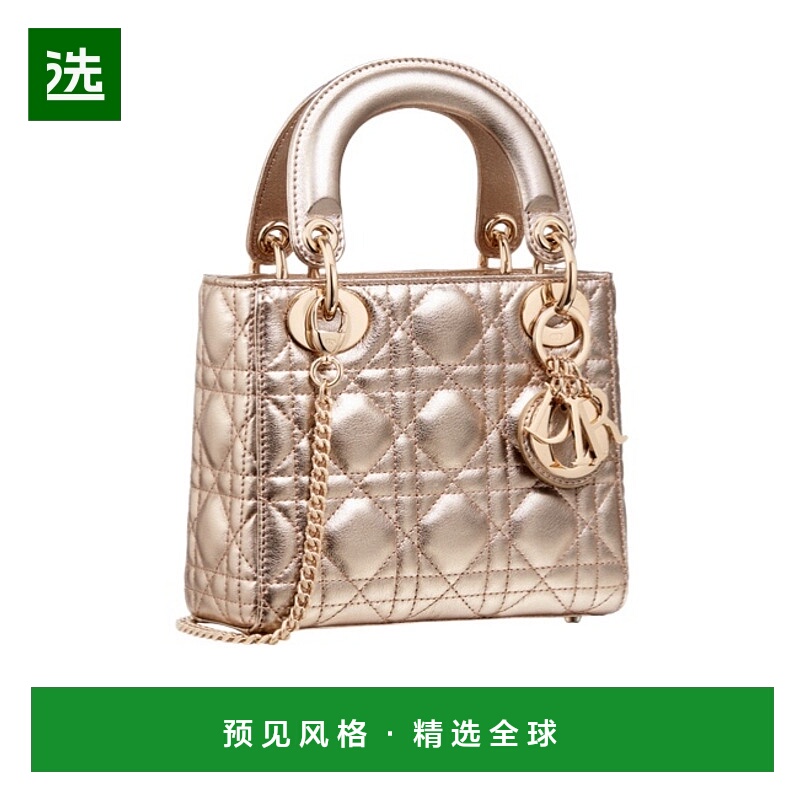 香港直邮Dior 迷你 Lady Dior单肩包 M0505OWEC