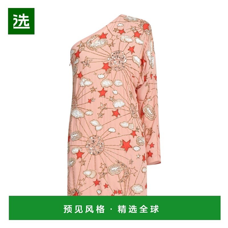 1h可退 香港直邮Elisabetta Franchi 女士 短款连衣裙 pink粉色,女装/女士精品,连衣裙,淘宝优惠券,粉丝福利购,淘宝优惠卷