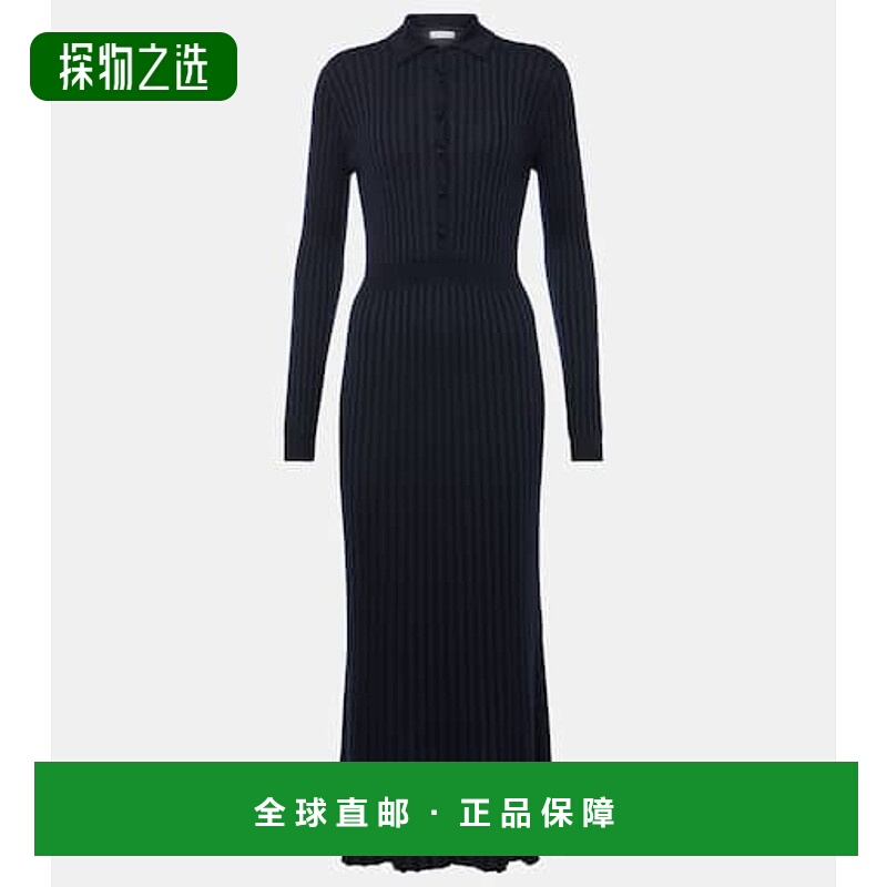 1h可退 香港直邮Gabriela Hearst 女士 Ardor 真丝羊绒中长连衣裙