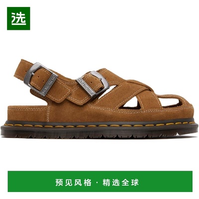 1h可退 香港直邮Dr. Martens 马丁大夫 男士 黄褐色 Archive Fish