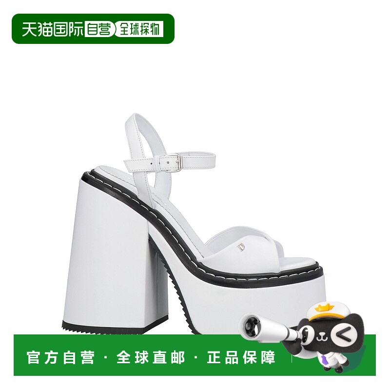 1h可退 香港直邮Dsquared2 二次方 女士 凉鞋 white白色 舒适时尚