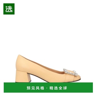 1h可退 香港直邮Sergio Rossi 塞乔·罗西 女士 浅口鞋 beige米色