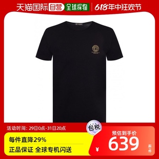 AUU01005A232741A1008短袖 黑色Medusa徽标T恤 香港直邮Versace