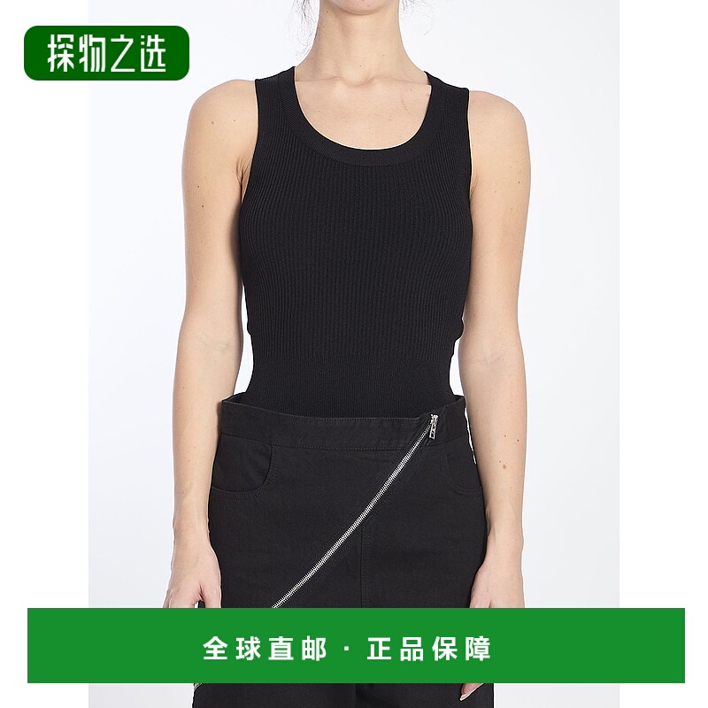 1h可退 香港直邮Alaïa 女士 罗纹针织连体衣 AA9B0353K017A
