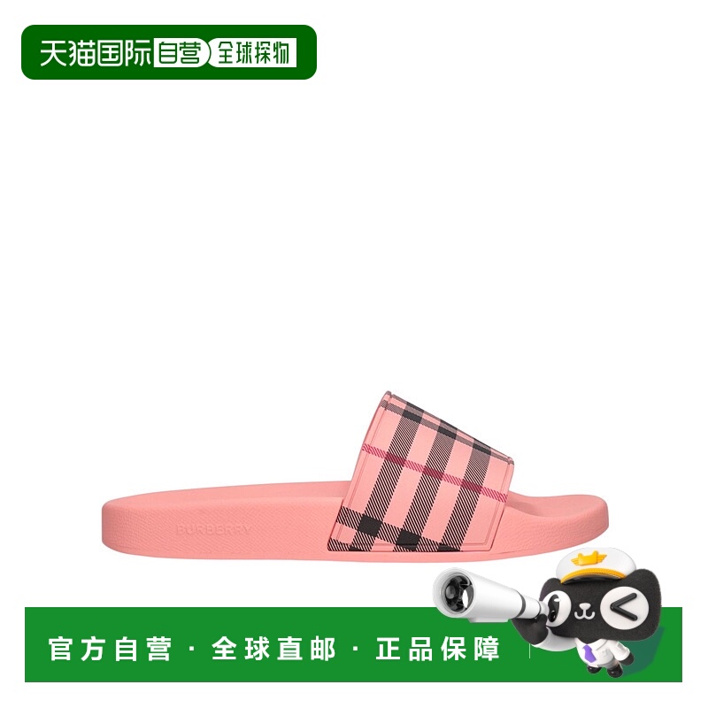 香港直邮Burberry 格纹拖鞋 78I-G4S018