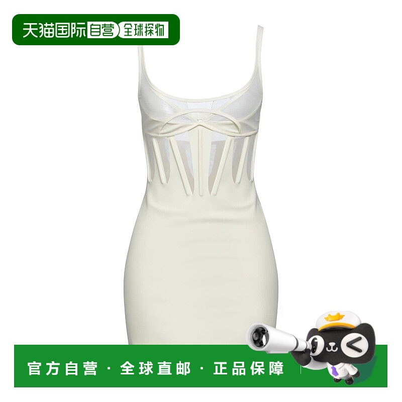 1h可退 香港直邮Mugler 穆勒 女士 紧身连衣裙 beige米色 舒适时