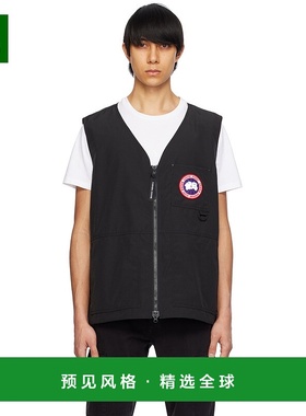 1h可退 香港直邮Canada Goose 加拿大鹅 男士 黑色 Canmore 马甲
