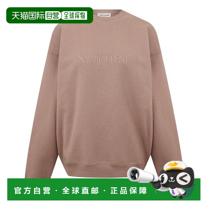 1h可退 香港直邮Saint Laurent 圣罗兰 女士 徽标运动衫