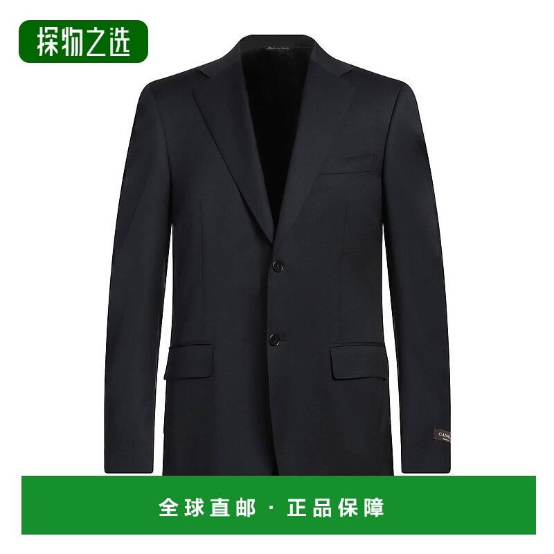 1h可退 香港直邮Canali 康钠丽 男士 西装外套 blue蓝色 舒适时尚