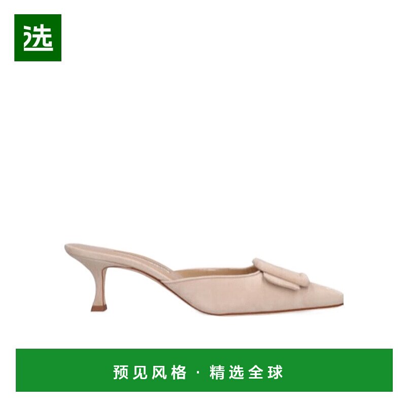 香港直邮Manolo Blahnik Maysale 穆勒高跟鞋皮鞋 76I-0C4020