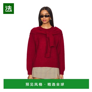 1h可退 香港直邮line dot 女士 Atlas 毛衣 LT5722B2 red红色 舒