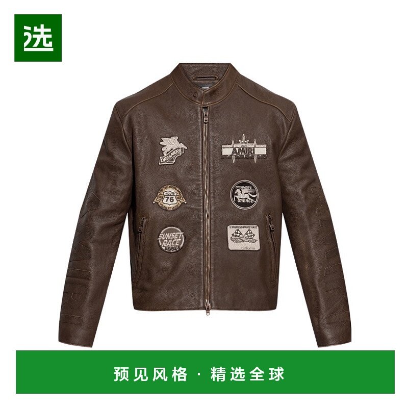 香港直邮Amiri 长袖皮夹克 AMLTJT1021