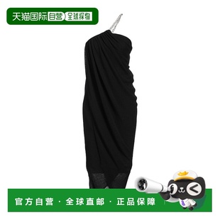 女士 蔻依 香港直郵Chloe black黑色 舒適時(shí)尚 中長(zhǎng)連衣裙 1h可退