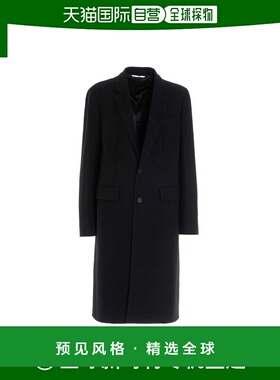 【99新未使用】香港直邮Valentino 黑色翻领羊毛大衣 UV3CAD556EV