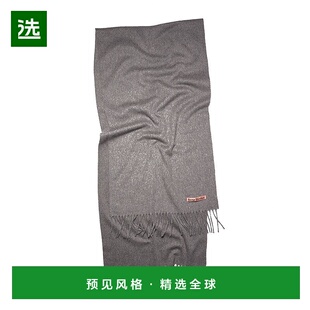 ACNE STUDIOS 女士灰色细羊绒羊毛流苏围巾秋冬百搭新款