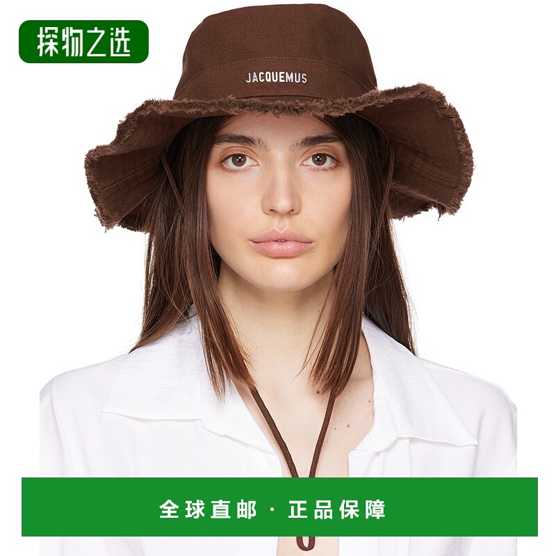 香港直邮Jacquemus 女士 棕色 Le Bob Artichaut 渔夫帽 23E213AC