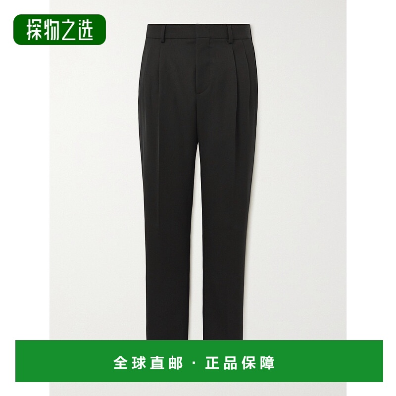 香港直邮Loro Piana 诺悠翩雅 男士 City 修身初剪羊毛裤子 FAM73